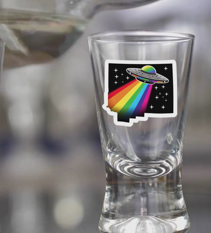 PRIDE New Mexico Shot Glass