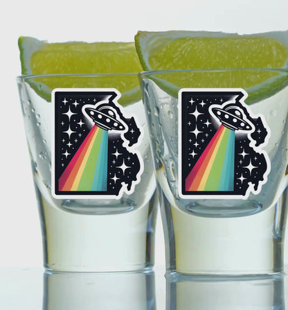PRIDE Delaware Shot Glass