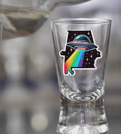PRIDE Alabama Shot Glasses