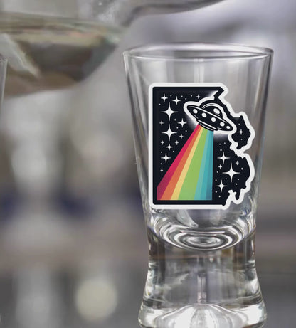 PRIDE Delaware Shot Glass