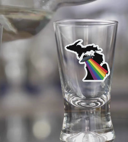 Michigan Pride Shot Glass
