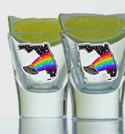 PRIDE Florida Shot Glasses