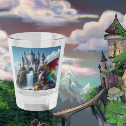 Rainbow Dragon Shot Glass