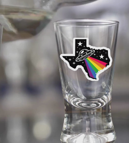 PRIDE Texas Shot Glasses