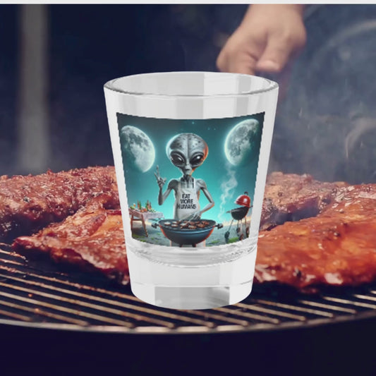 Alien BBQ Shot Glass