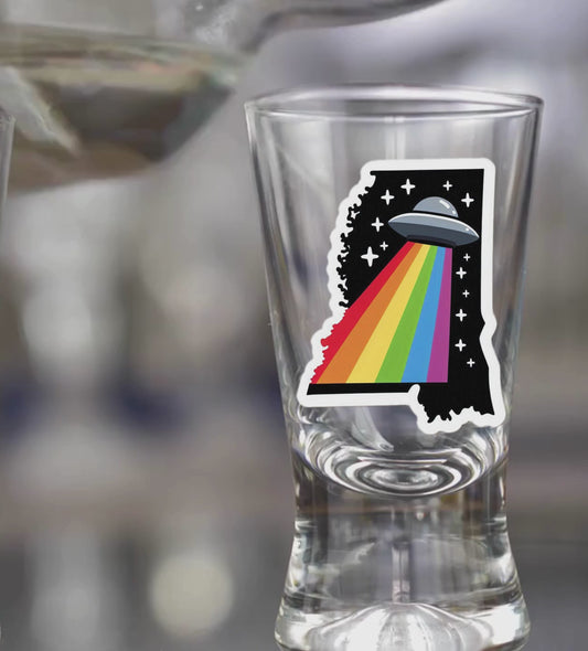 PRIDE Mississippi Shot Glasses