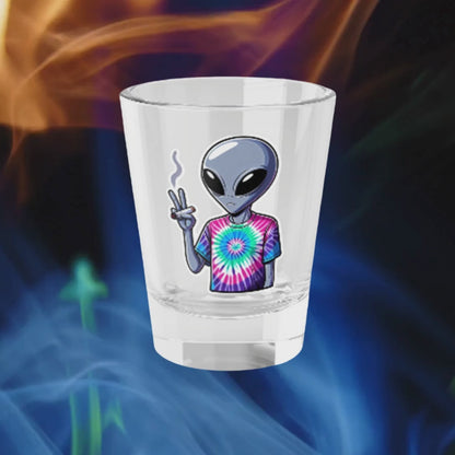 Bad Influence Tie Dyed Alien Shot Glasses