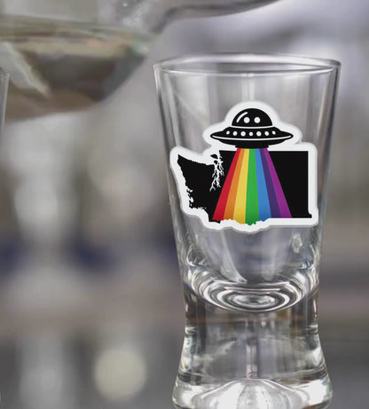 Washington PRIDE Shot Glass