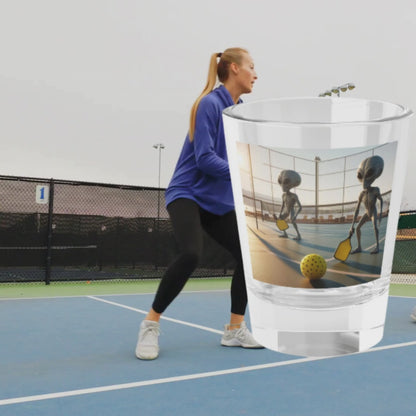 Pickleball Aliens Shot Glass