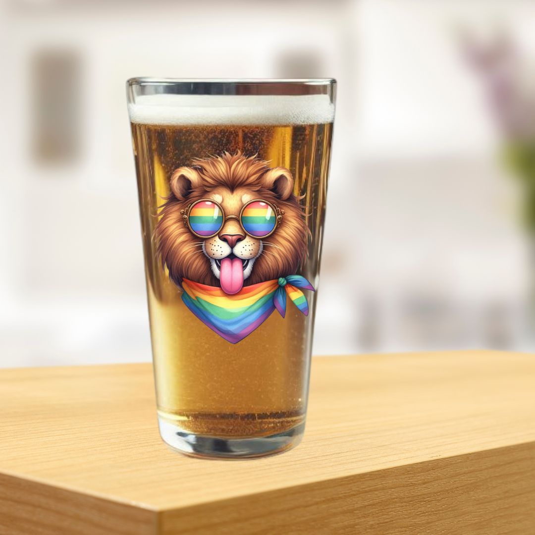 Pride Mixing Glass-Lion