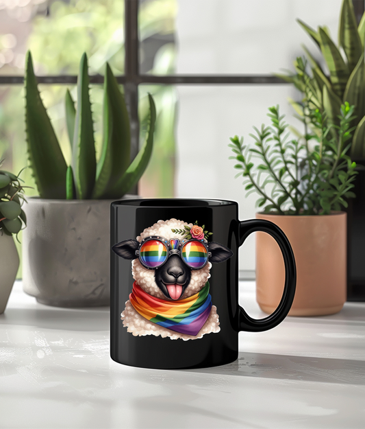 Mug Gay Pride Animals-Black Nose Sheep