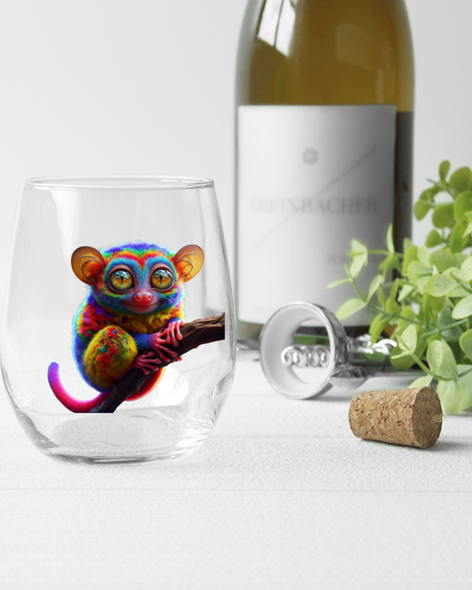 Rainbow Tarsier Whiskey Glass